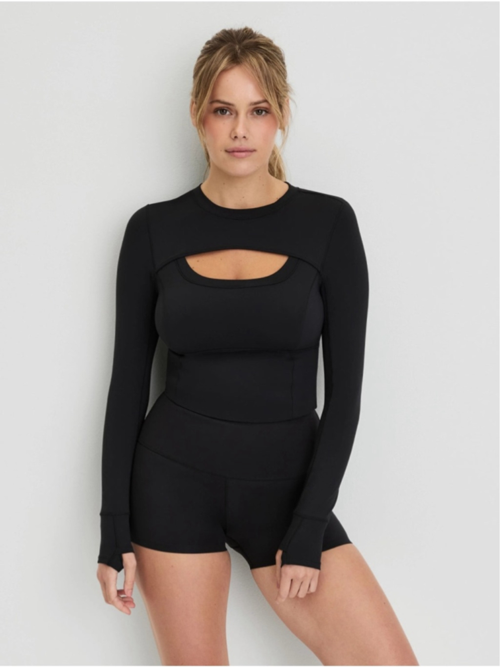 Knix Studio Cutout Bra Top Black Size Medium